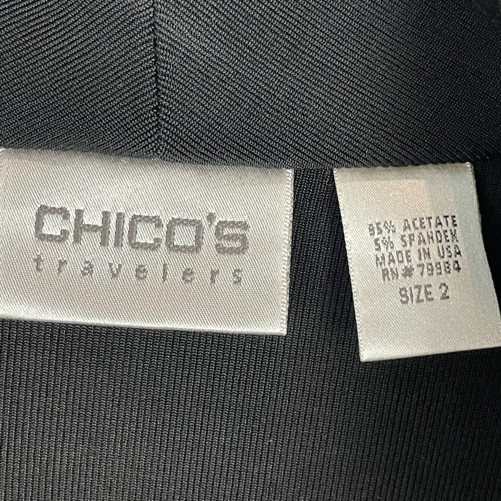 Chicos Travelers Womens Large Slinky Knit Cardigan‎ One Button Long Sleeve Top - Picture 4 of 12
